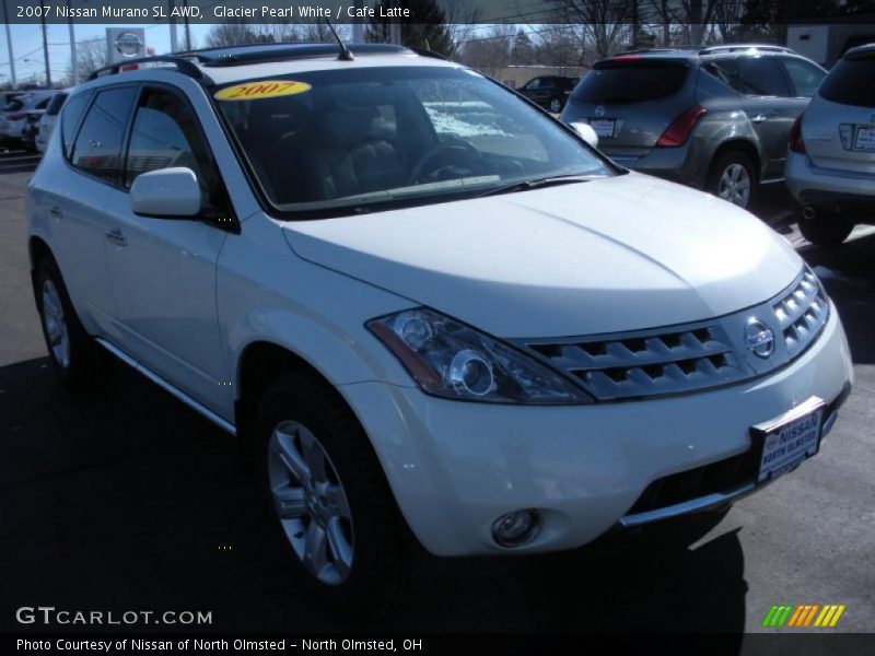 Glacier Pearl White / Cafe Latte 2007 Nissan Murano SL AWD