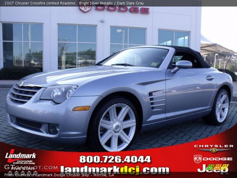 Bright Silver Metallic / Dark Slate Gray 2007 Chrysler Crossfire Limited Roadster