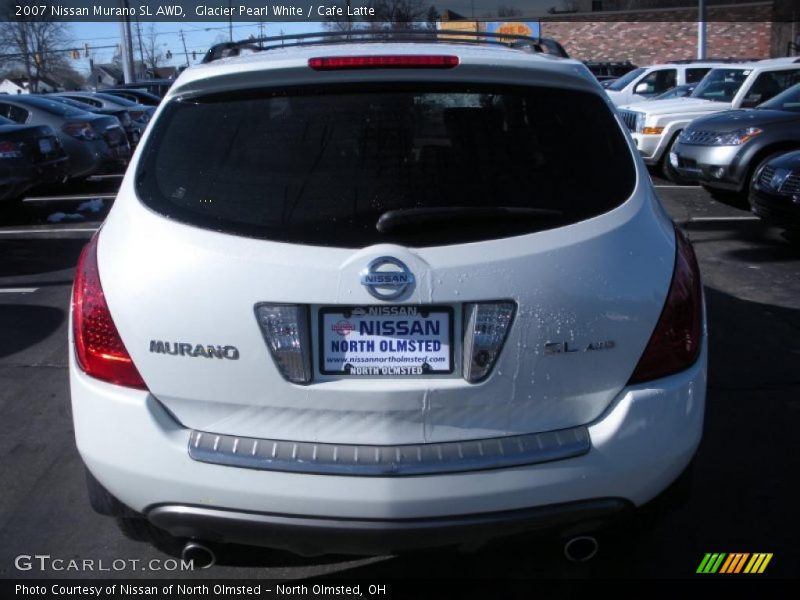 Glacier Pearl White / Cafe Latte 2007 Nissan Murano SL AWD