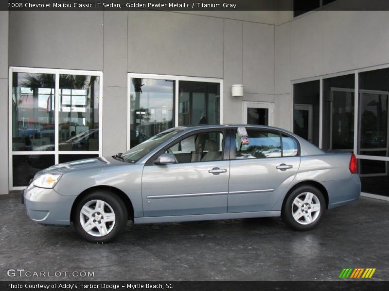 Golden Pewter Metallic / Titanium Gray 2008 Chevrolet Malibu Classic LT Sedan