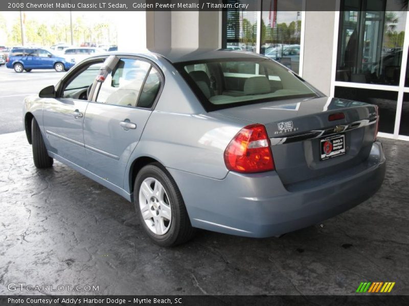 Golden Pewter Metallic / Titanium Gray 2008 Chevrolet Malibu Classic LT Sedan