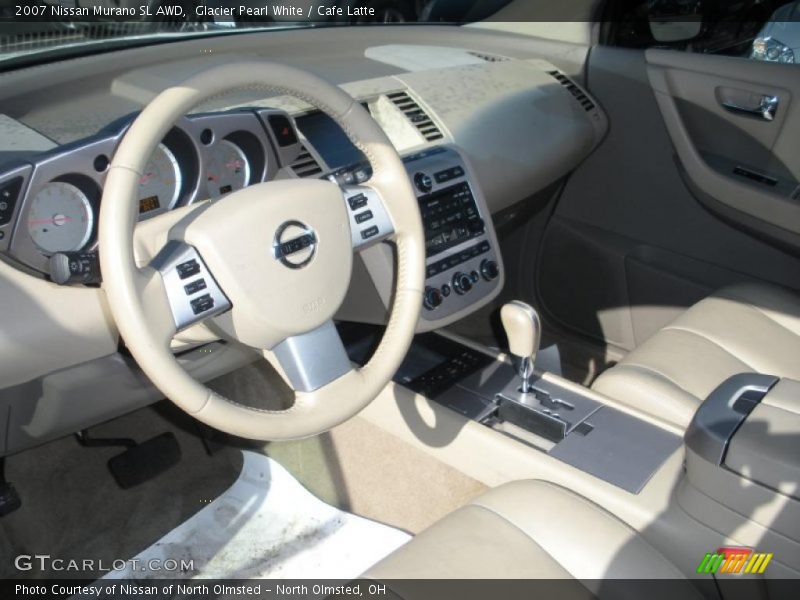 Glacier Pearl White / Cafe Latte 2007 Nissan Murano SL AWD