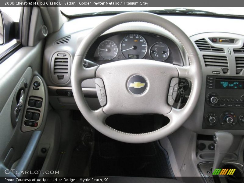 Golden Pewter Metallic / Titanium Gray 2008 Chevrolet Malibu Classic LT Sedan