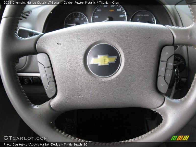 Golden Pewter Metallic / Titanium Gray 2008 Chevrolet Malibu Classic LT Sedan