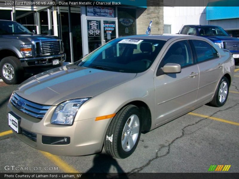 Dune Pearl Metallic / Charcoal Black 2007 Ford Fusion SE V6 AWD