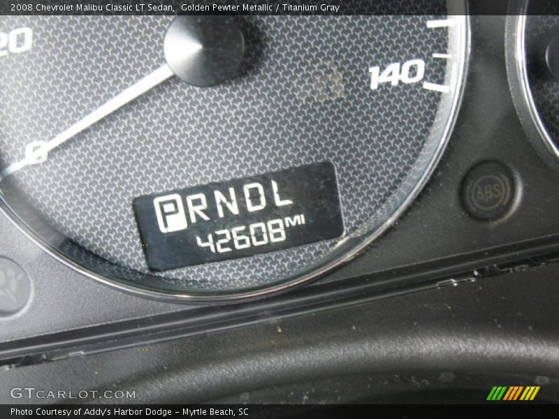 Golden Pewter Metallic / Titanium Gray 2008 Chevrolet Malibu Classic LT Sedan