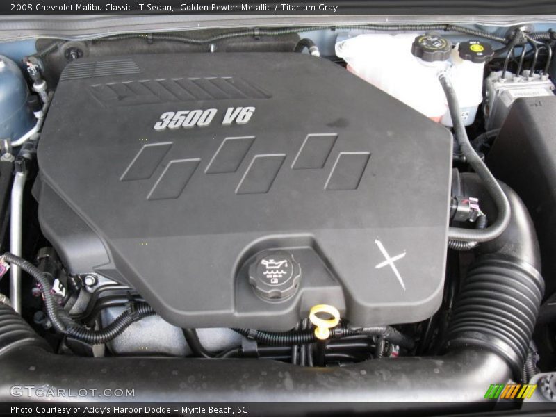 Golden Pewter Metallic / Titanium Gray 2008 Chevrolet Malibu Classic LT Sedan