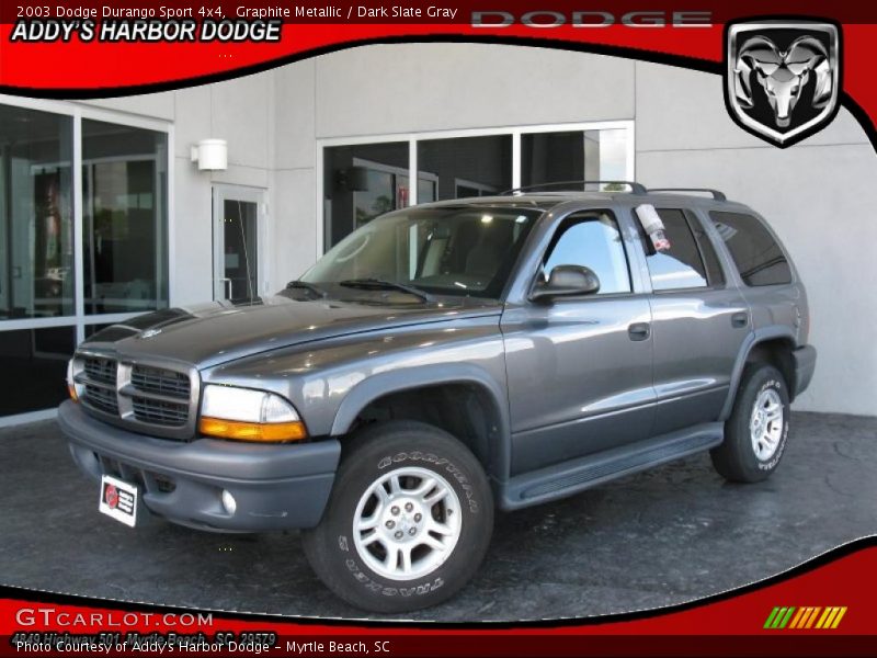 Graphite Metallic / Dark Slate Gray 2003 Dodge Durango Sport 4x4