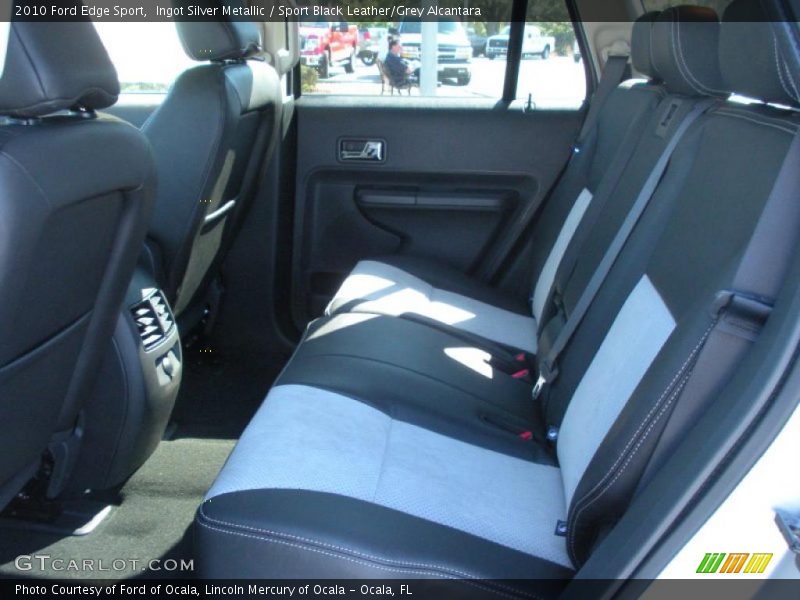 Ingot Silver Metallic / Sport Black Leather/Grey Alcantara 2010 Ford Edge Sport