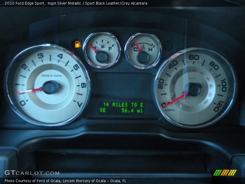Ingot Silver Metallic / Sport Black Leather/Grey Alcantara 2010 Ford Edge Sport