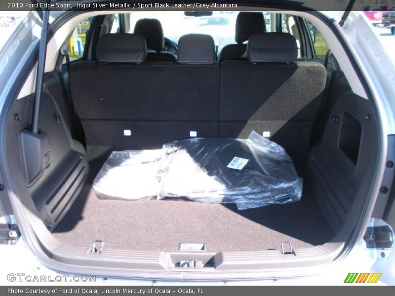 Ingot Silver Metallic / Sport Black Leather/Grey Alcantara 2010 Ford Edge Sport