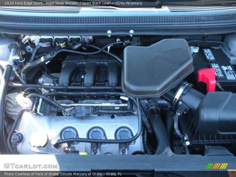 Ingot Silver Metallic / Sport Black Leather/Grey Alcantara 2010 Ford Edge Sport