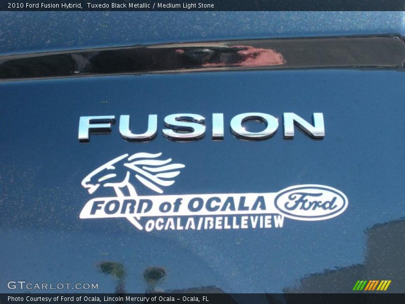 Tuxedo Black Metallic / Medium Light Stone 2010 Ford Fusion Hybrid