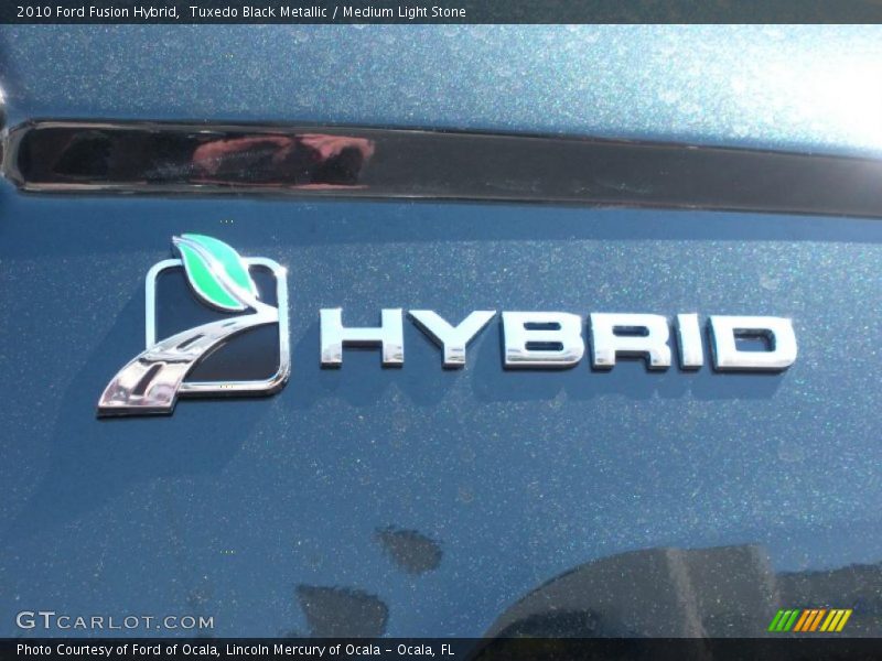Tuxedo Black Metallic / Medium Light Stone 2010 Ford Fusion Hybrid