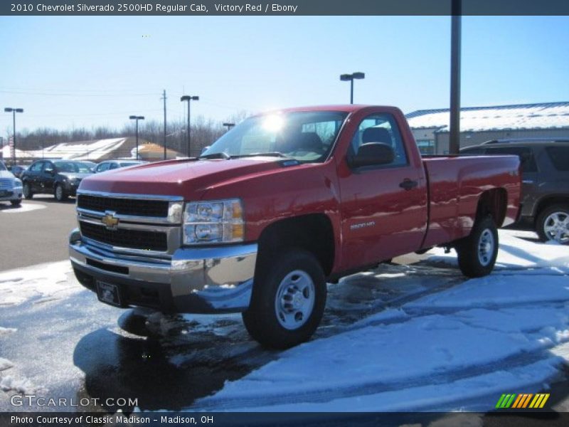 Victory Red / Ebony 2010 Chevrolet Silverado 2500HD Regular Cab