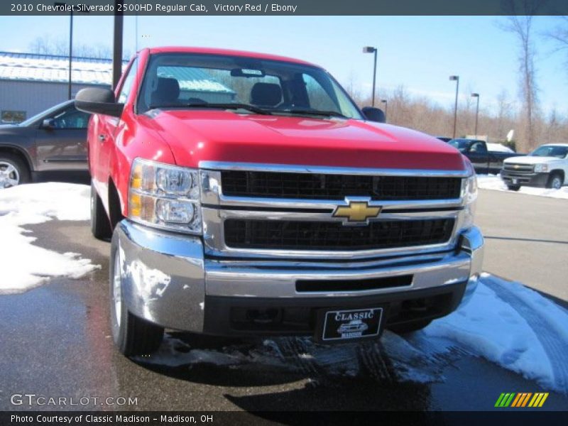 Victory Red / Ebony 2010 Chevrolet Silverado 2500HD Regular Cab