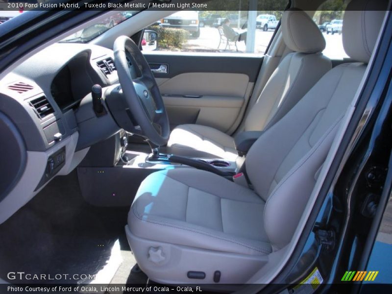 Tuxedo Black Metallic / Medium Light Stone 2010 Ford Fusion Hybrid