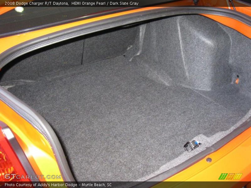 HEMI Orange Pearl / Dark Slate Gray 2008 Dodge Charger R/T Daytona