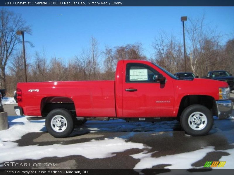 Victory Red / Ebony 2010 Chevrolet Silverado 2500HD Regular Cab