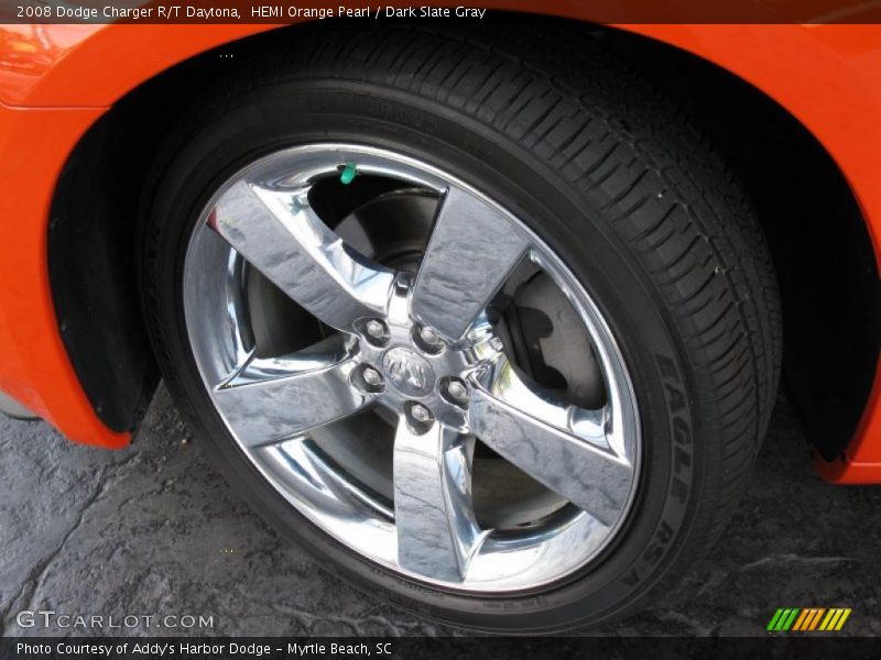 HEMI Orange Pearl / Dark Slate Gray 2008 Dodge Charger R/T Daytona