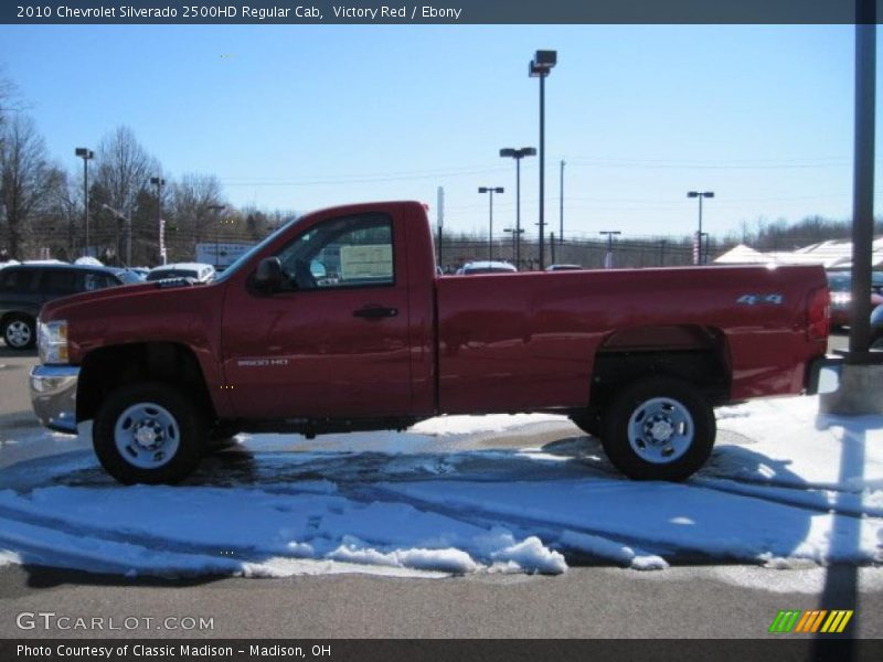 Victory Red / Ebony 2010 Chevrolet Silverado 2500HD Regular Cab