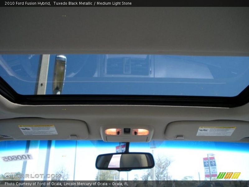 Tuxedo Black Metallic / Medium Light Stone 2010 Ford Fusion Hybrid