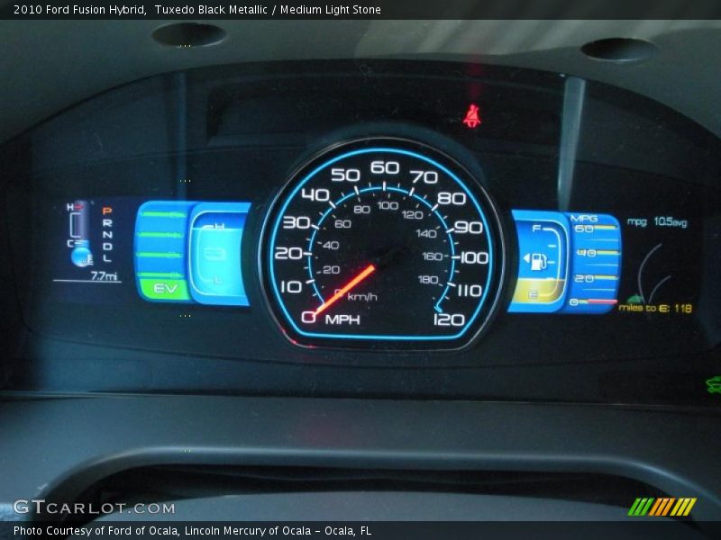 Tuxedo Black Metallic / Medium Light Stone 2010 Ford Fusion Hybrid