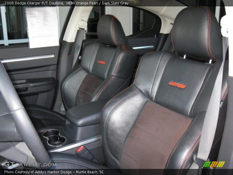 HEMI Orange Pearl / Dark Slate Gray 2008 Dodge Charger R/T Daytona