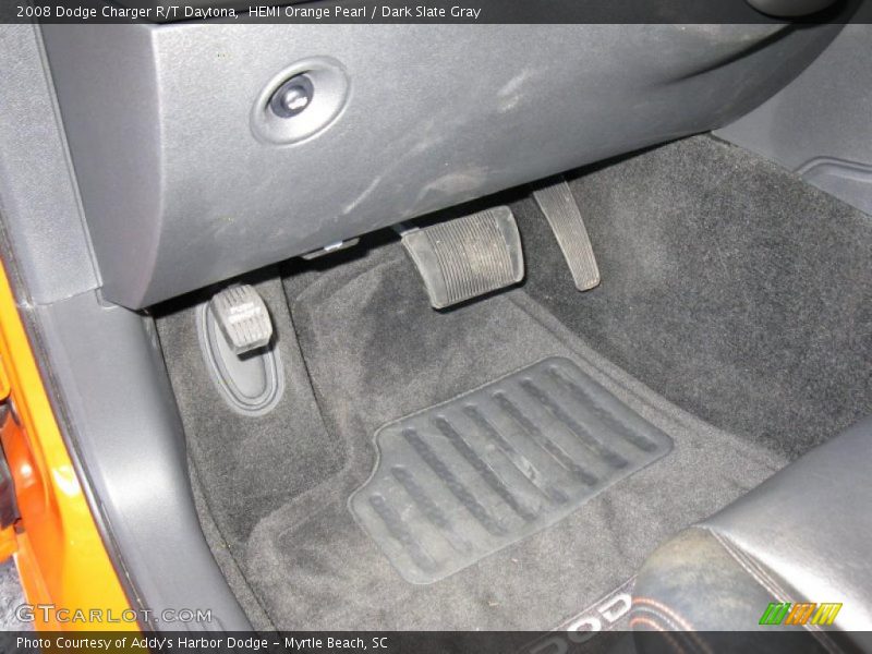 HEMI Orange Pearl / Dark Slate Gray 2008 Dodge Charger R/T Daytona