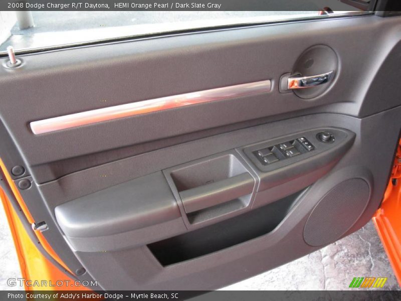 HEMI Orange Pearl / Dark Slate Gray 2008 Dodge Charger R/T Daytona