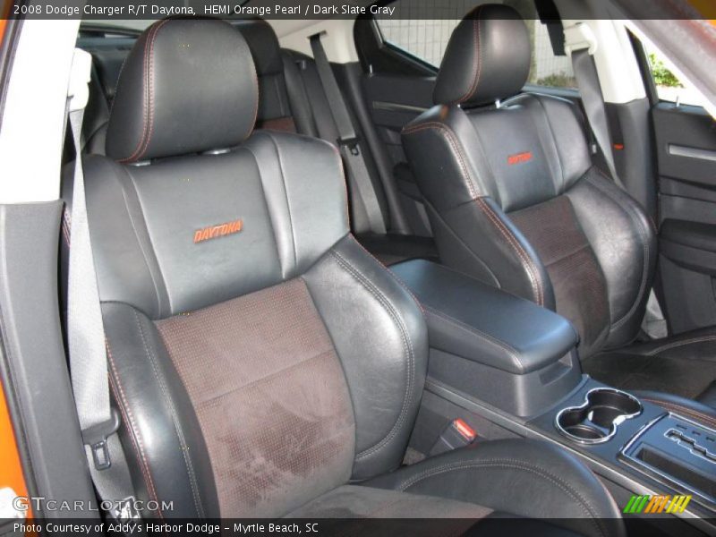 HEMI Orange Pearl / Dark Slate Gray 2008 Dodge Charger R/T Daytona
