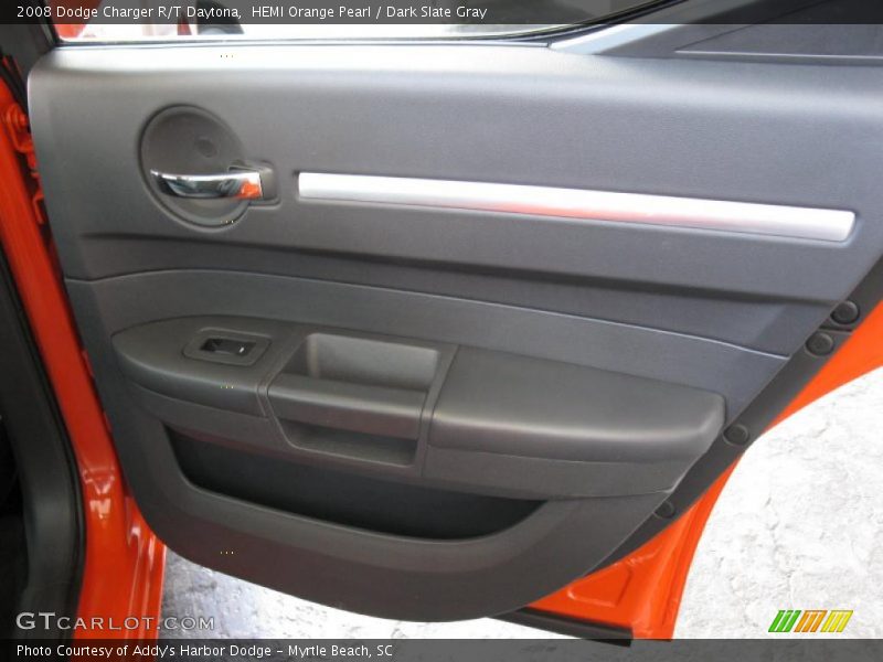 HEMI Orange Pearl / Dark Slate Gray 2008 Dodge Charger R/T Daytona