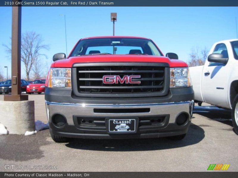 Fire Red / Dark Titanium 2010 GMC Sierra 1500 Regular Cab