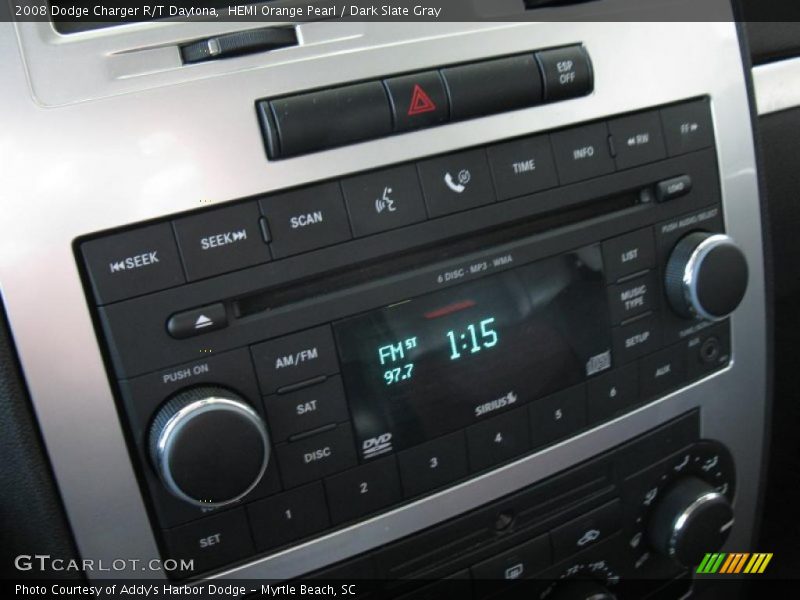 HEMI Orange Pearl / Dark Slate Gray 2008 Dodge Charger R/T Daytona