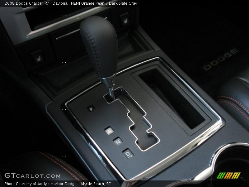 HEMI Orange Pearl / Dark Slate Gray 2008 Dodge Charger R/T Daytona
