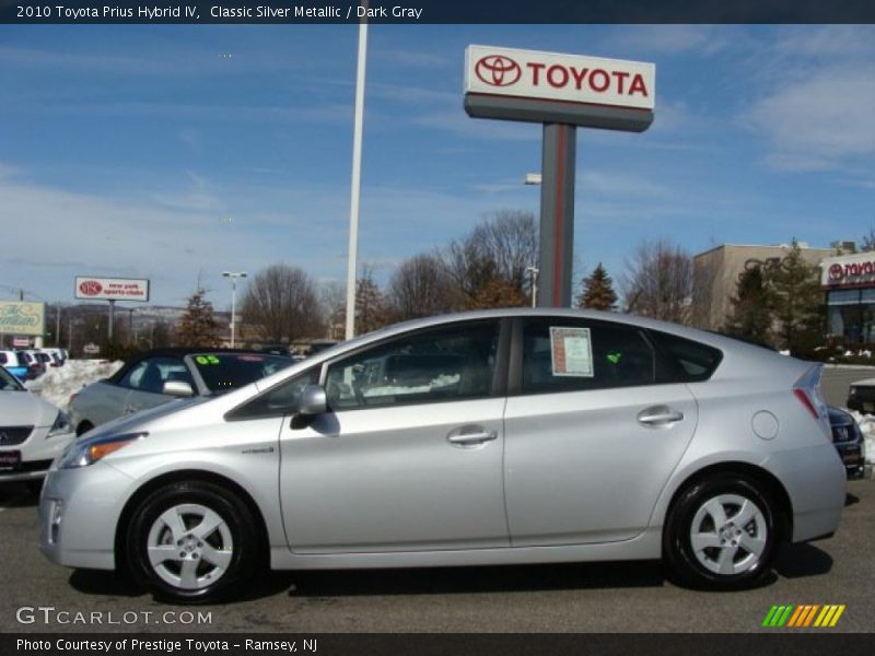Classic Silver Metallic / Dark Gray 2010 Toyota Prius Hybrid IV