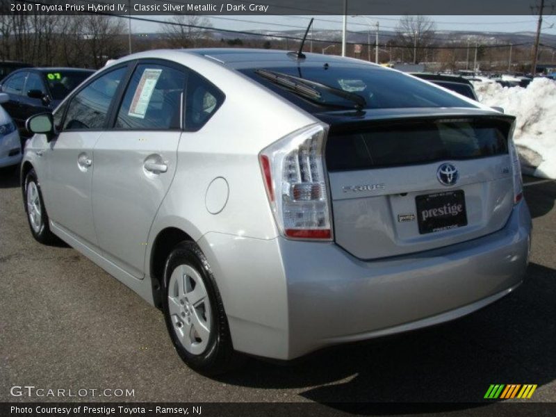 Classic Silver Metallic / Dark Gray 2010 Toyota Prius Hybrid IV