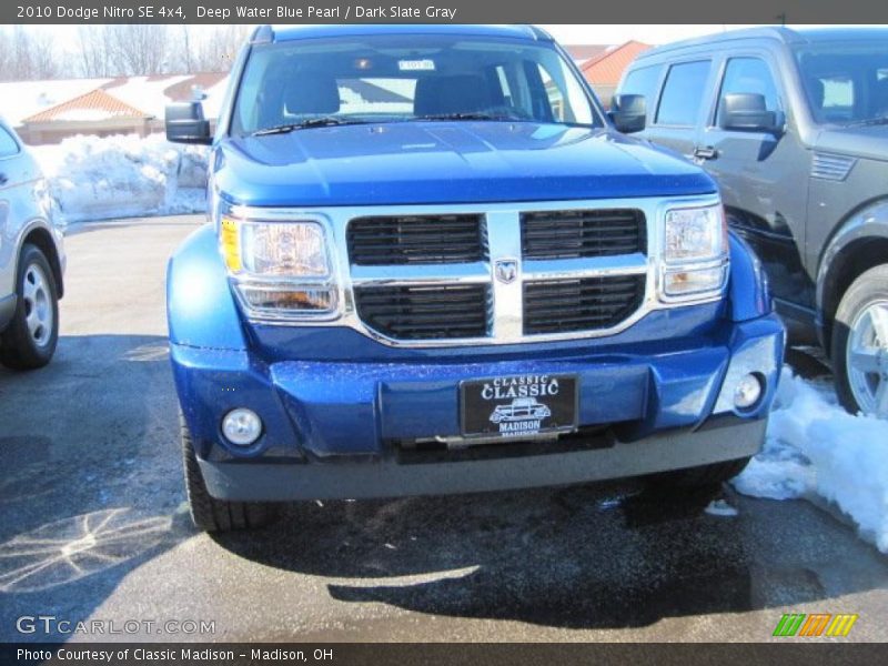 Deep Water Blue Pearl / Dark Slate Gray 2010 Dodge Nitro SE 4x4