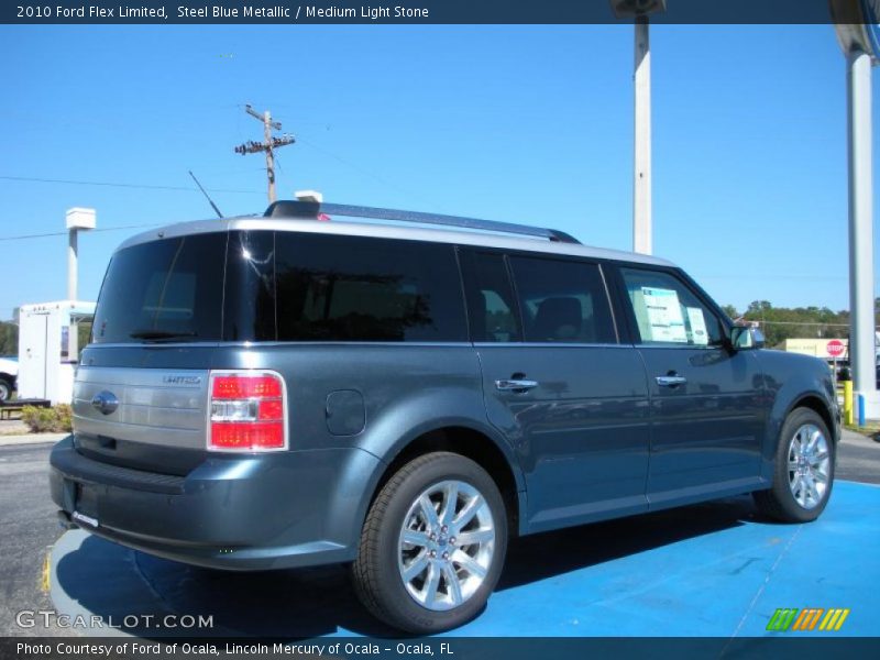 Steel Blue Metallic / Medium Light Stone 2010 Ford Flex Limited