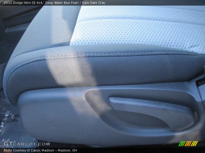 Deep Water Blue Pearl / Dark Slate Gray 2010 Dodge Nitro SE 4x4
