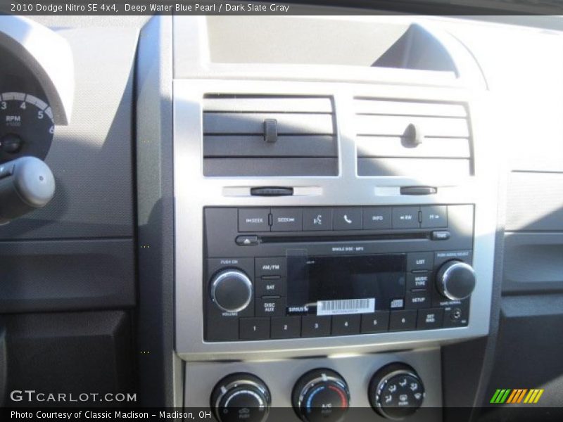 Deep Water Blue Pearl / Dark Slate Gray 2010 Dodge Nitro SE 4x4