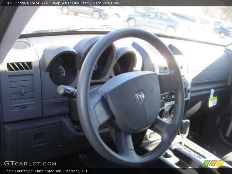 Deep Water Blue Pearl / Dark Slate Gray 2010 Dodge Nitro SE 4x4