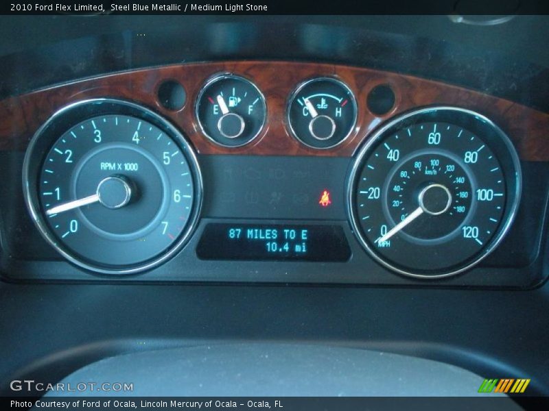 Steel Blue Metallic / Medium Light Stone 2010 Ford Flex Limited