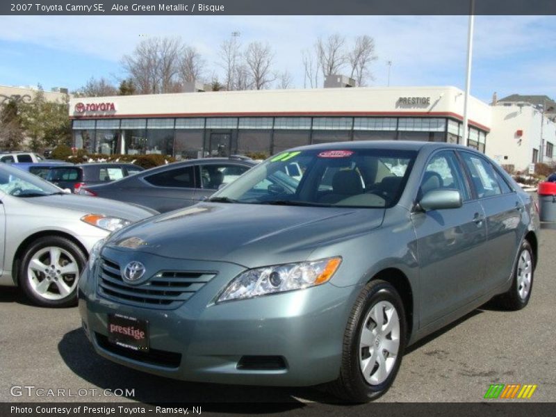 Aloe Green Metallic / Bisque 2007 Toyota Camry SE