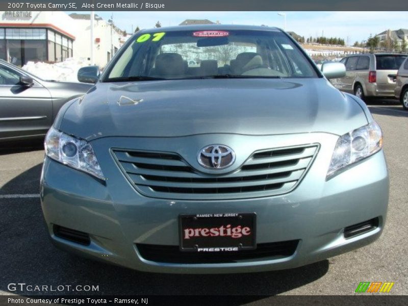 Aloe Green Metallic / Bisque 2007 Toyota Camry SE