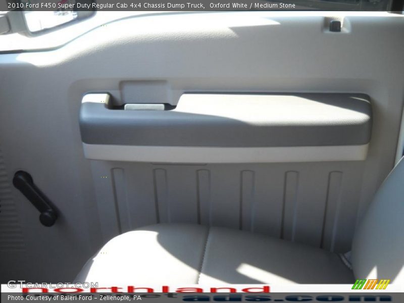 Oxford White / Medium Stone 2010 Ford F450 Super Duty Regular Cab 4x4 Chassis Dump Truck