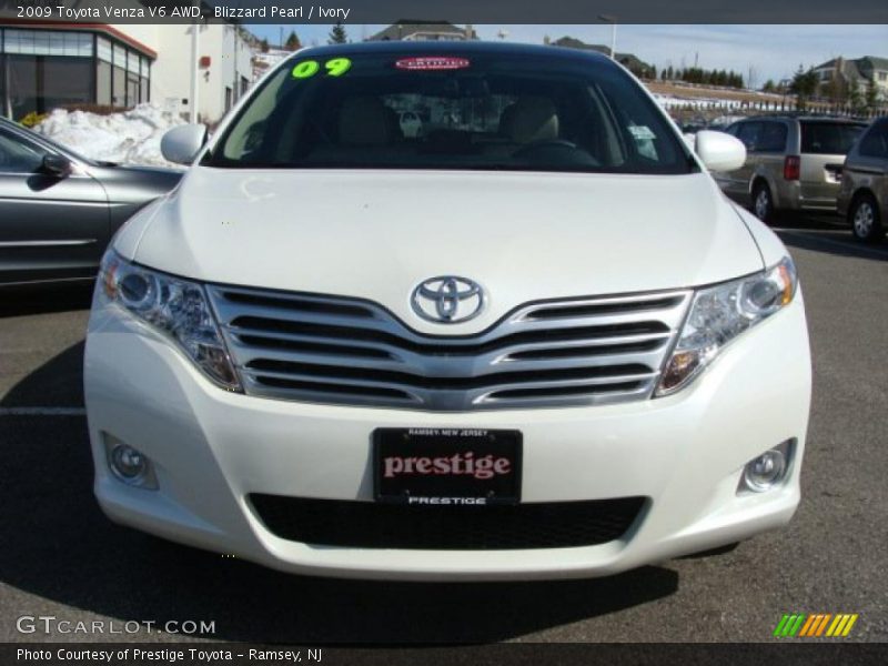 Blizzard Pearl / Ivory 2009 Toyota Venza V6 AWD