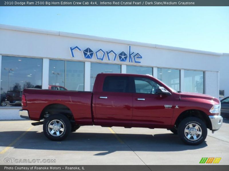Inferno Red Crystal Pearl / Dark Slate/Medium Graystone 2010 Dodge Ram 2500 Big Horn Edition Crew Cab 4x4