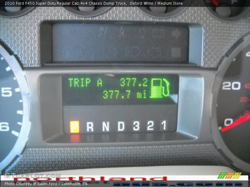 Oxford White / Medium Stone 2010 Ford F450 Super Duty Regular Cab 4x4 Chassis Dump Truck