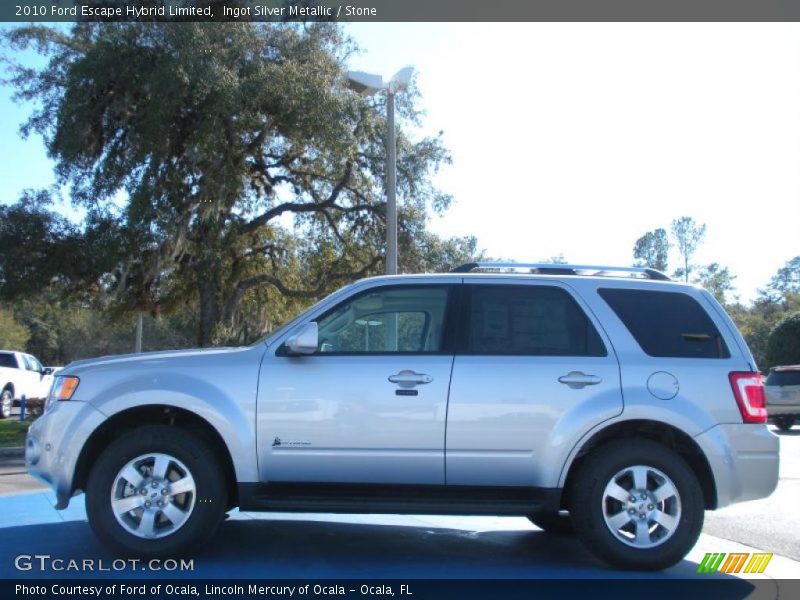Ingot Silver Metallic / Stone 2010 Ford Escape Hybrid Limited
